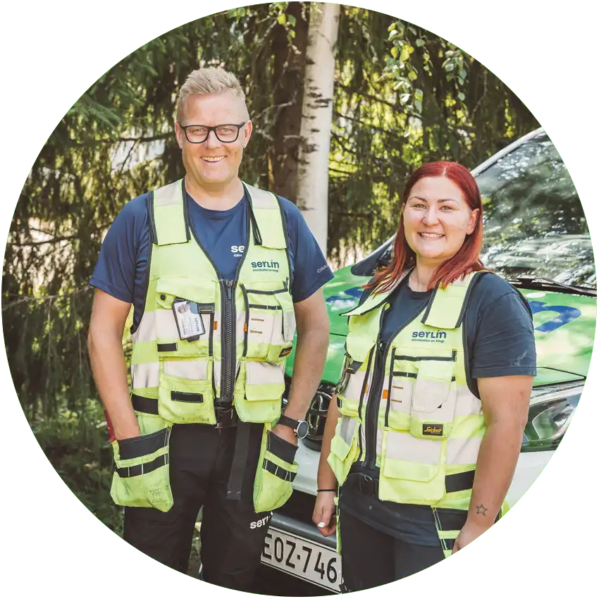 Juha Hyväri ja Mira Hämäläinen, Serlin Oy.